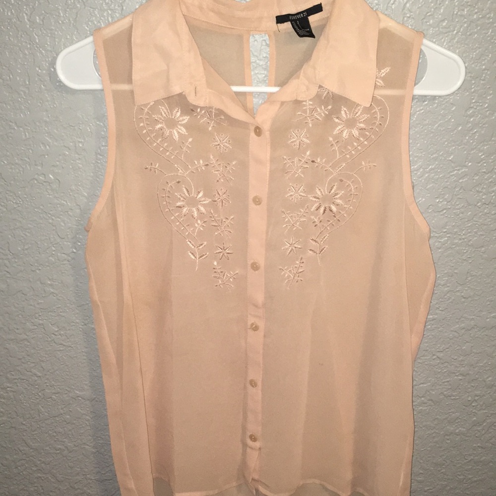 Button Down Collar Neck blouse